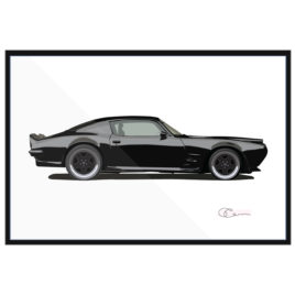 70 Pontiac Firebird black