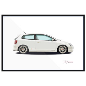2002 Honda Civic Type R in Championship White Print