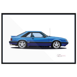 86 Ford Mustang GT Blue