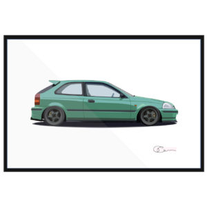 1996 Honda Civic Hatchback Print