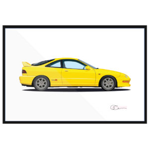 1999 Acura Integra Type R Print (Phoenix Yellow)
