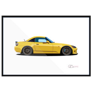 Honda S2000 Volk Mugen Yellow