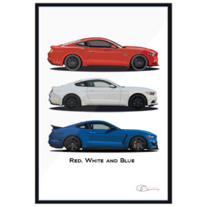 Red, White and Blue S550 Mustangs