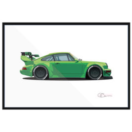 Porsche 911 964 RWB Green
