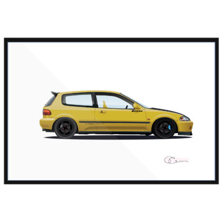 Frame Civic EG Spoon yellow